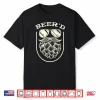 Funny Beer’D   Beard Beer Hops   Craft Beer Drinker Shirt