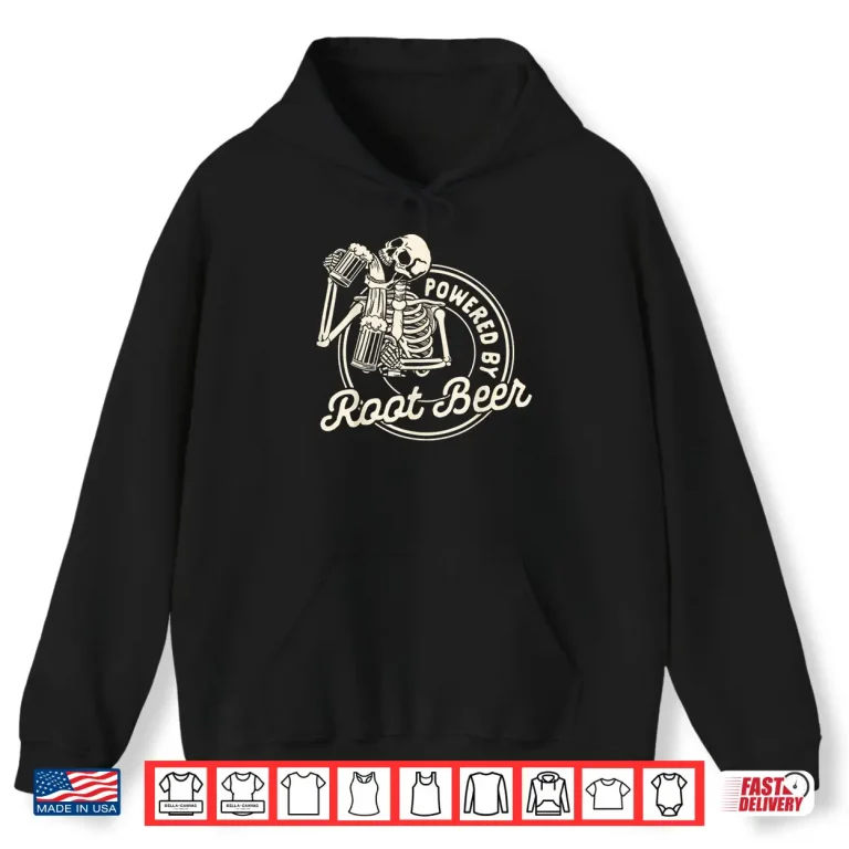Hoodie Beer Lover Drinking Team Craft Beer Powered By Root Beer Shirt 1