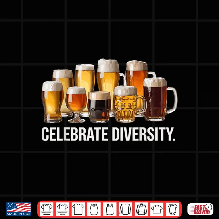 Design Celebrate Diversity Funny Brewing Brewer Craft Beer Hobby Shirt 1
