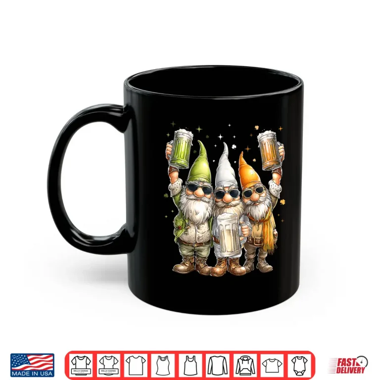 Mug Craft Beer Brewer St. Patricks Day IPA Gnome Shamrock Shirt