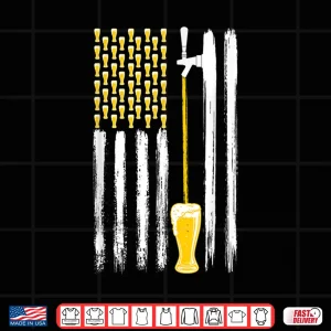 Craft Beer American Flag Usa 4Th July Alcohol Brew Brewery Shirt