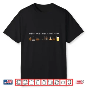 Craft Beer Making Cycle Diagram For Homebrew Funny Shirt