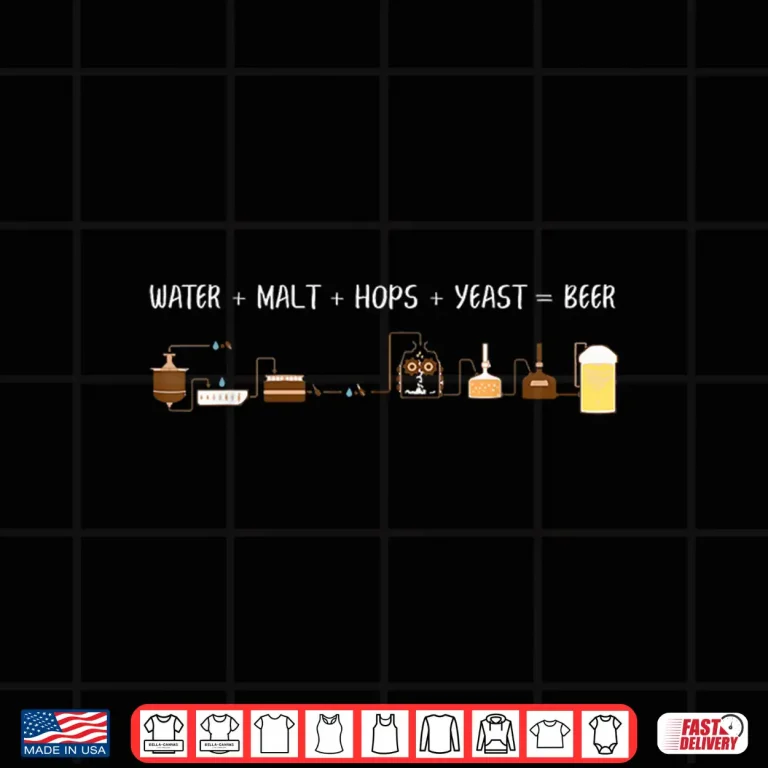 Design Craft Beer Making Cycle Diagram For Homebrew Funny Shirt