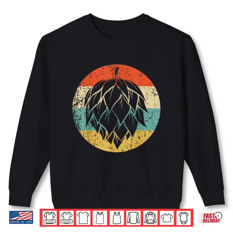 Sweatshirt Hops Retro Style Craft Beer Shirt 1
