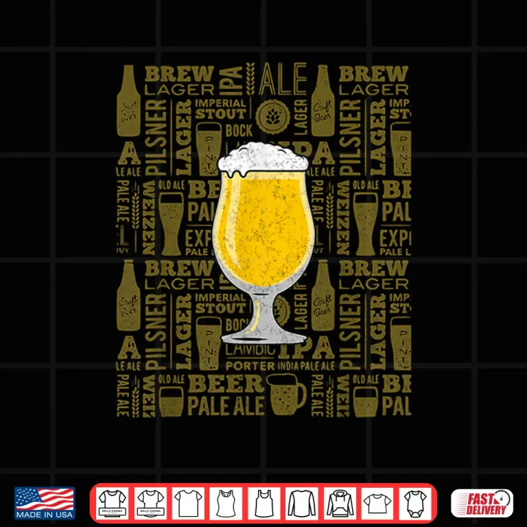 Design Craft Beer Drinker Craft Brewery IPA Porter Sour Brew Hops Shirt