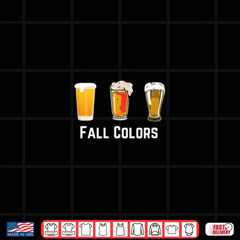 Design Craft Beer Pint Glasses Fall Colors Shirt
