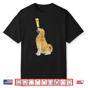 Golden Retriever Shirt Beer Lovers Shirt Craft Beer Tee