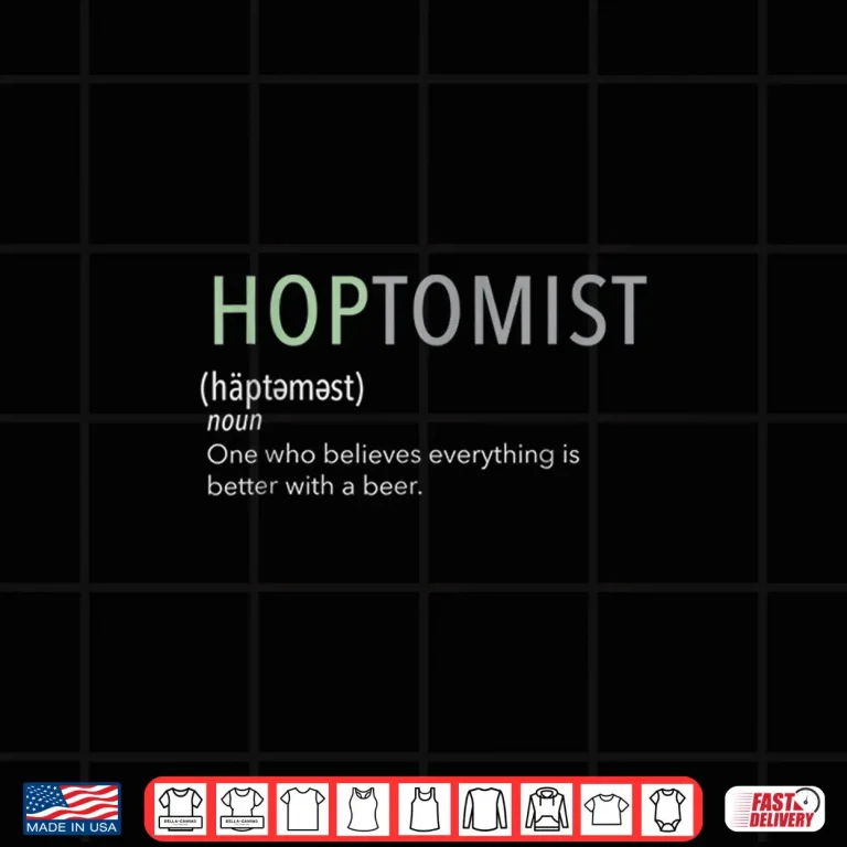 Design Hoptomist Brewery Craft Beer Drinking Tshirt Craft Beer Love