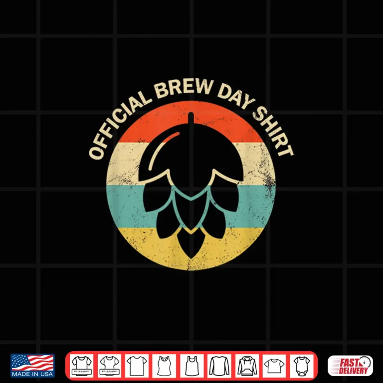 Design Official Brew Day Shirt Funny Craft Beer Home Brewing Shirt