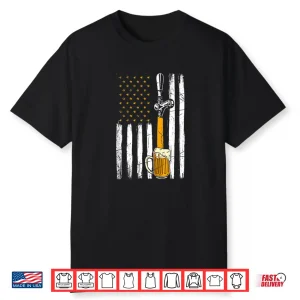 American Beer Brewer Drinking Craft Beer Shirt