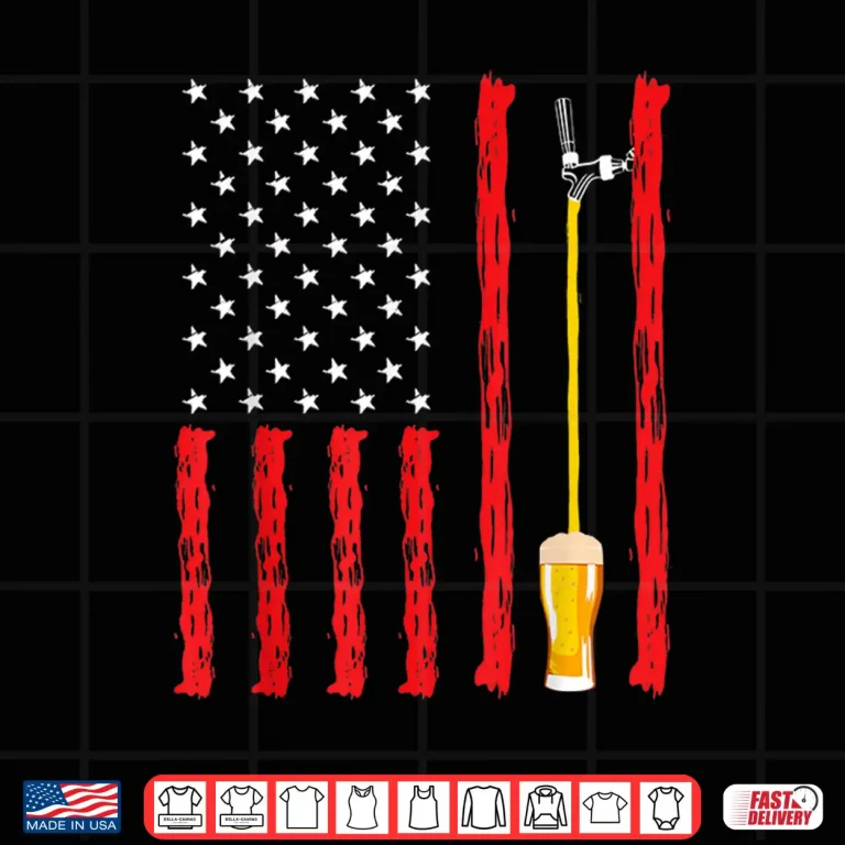 Design American Flag Craft Beer Brewery Design Shirt