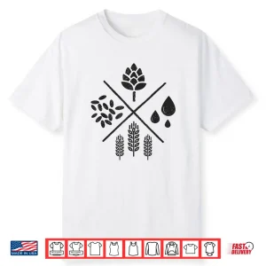 Craft Beer Brewer Hops Homebrew Home Brewing Brewmaster Gift Shirt