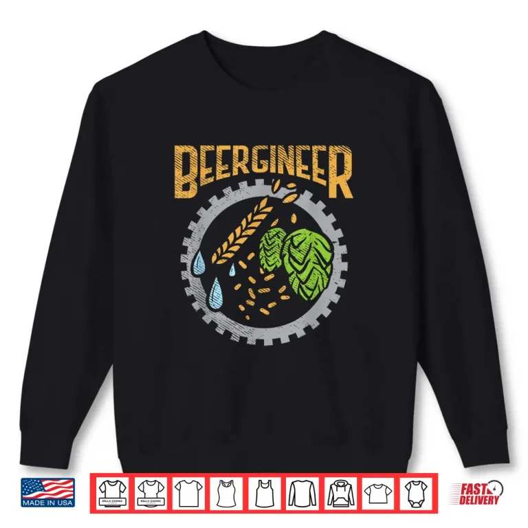 Sweatshirt Beergineer Craft Beer Hops Homebrew Beer Brewing Shirt