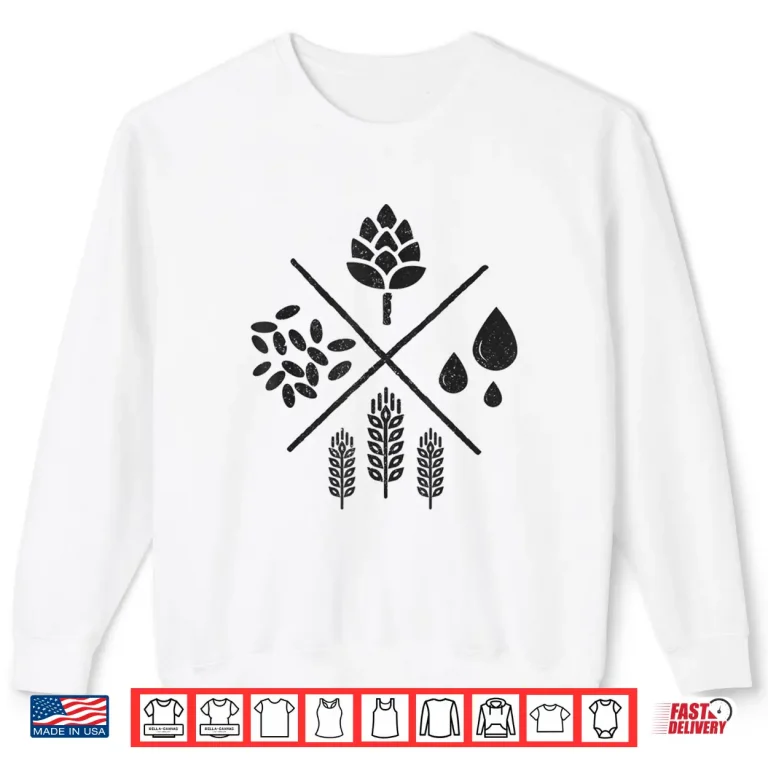 Sweatshirt Craft Beer Brewer Hops Homebrew Home Brewing Brewmaster Gift Shirt