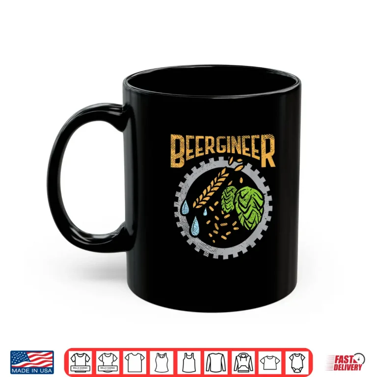 Mug Beergineer Craft Beer Hops Homebrew Beer Brewing Shirt