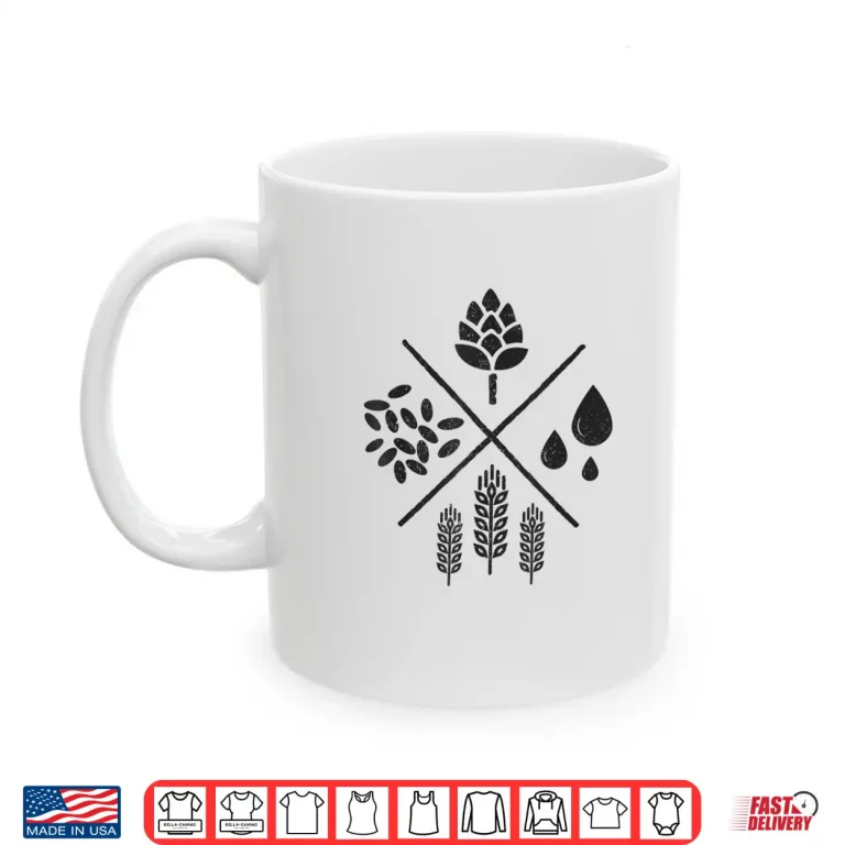 Mug Craft Beer Brewer Hops Homebrew Home Brewing Brewmaster Gift Shirt