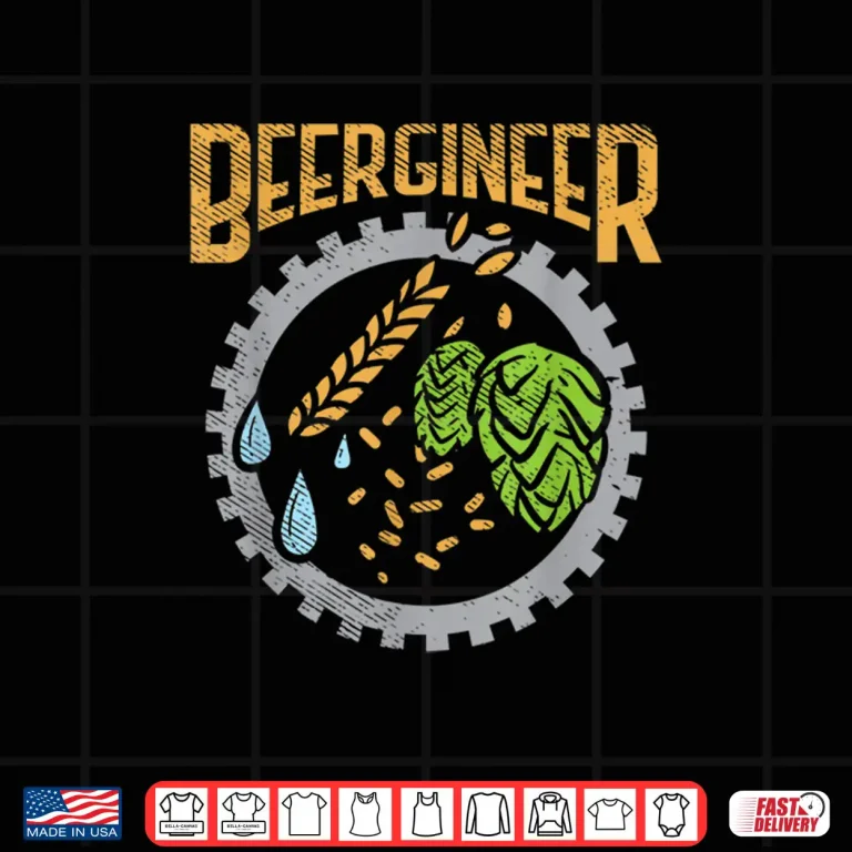 Design Beergineer Craft Beer Hops Homebrew Beer Brewing Shirt