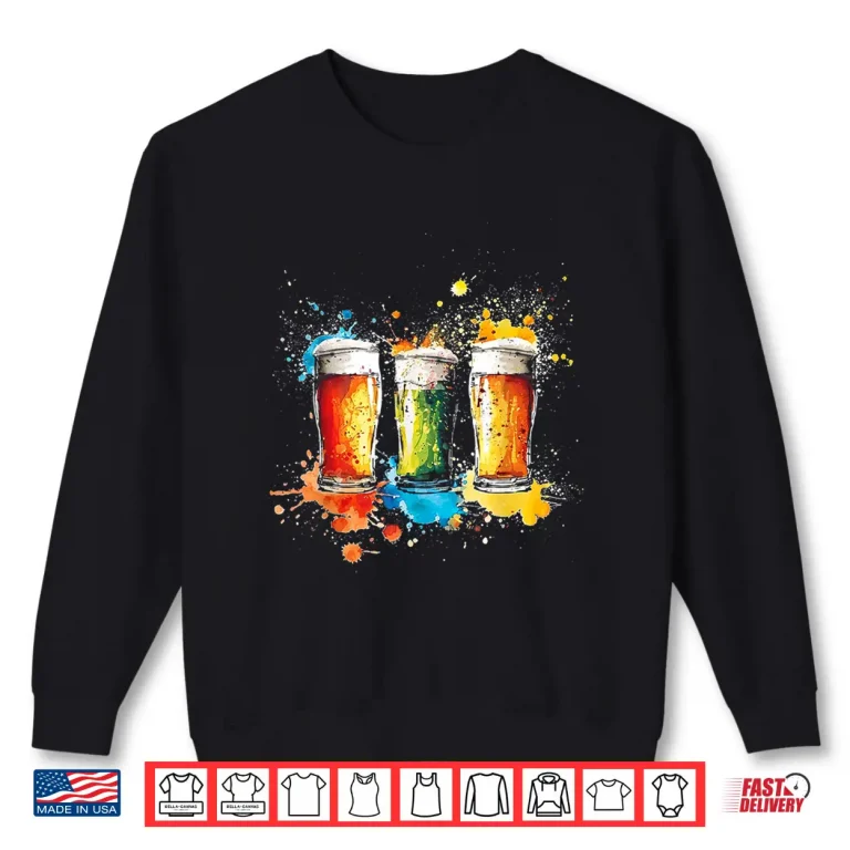 Sweatshirt Craft Beer Watercolor Shirt