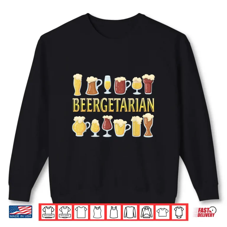 Sweatshirt Funny Beer Design Craft Beer for Brewery Lovers Beergetarian Shirt