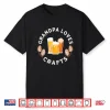 Grandpa Loves Craft Beer Funny Tee For Fathers Shirt