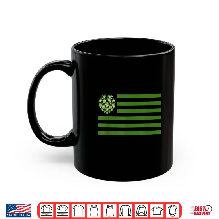 Mug Hop Flag Shirt Beer Lovers Shirt Craft Beer Enthusiast Shirt