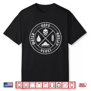 Beer Brewer Homebrew Craft Beer Brewing Brewmaster Hops Gift Shirt