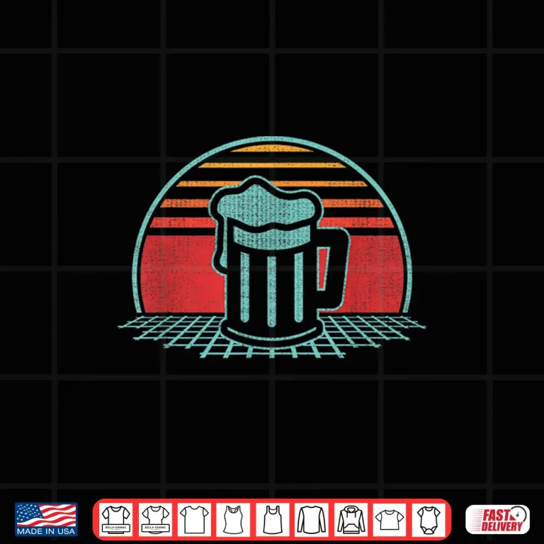 Design Craft Beer Lover Retro Oktoberfest Mug 80s Style Gift Shirt