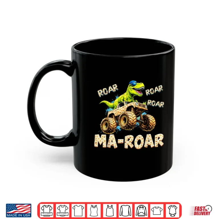 Mug Passover Maror Ma Roar Dinosaur Monster Trucks Pesach Kids Shirt