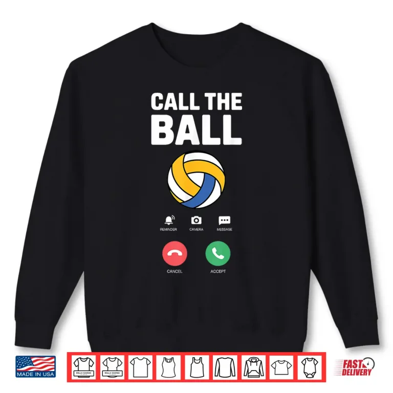 Sweatshirt Cute Volleyball Art For Men Women Kids Volleyball Team Shirt