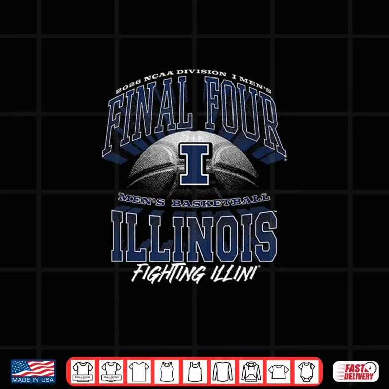 Design Illinois Mens Basketball Final Four March Madness Classic Shirt