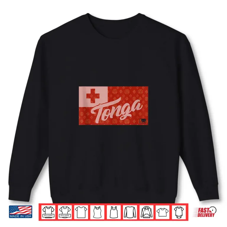 Sweatshirt Pk Tonga Flag Professional Minimalist Modern Graphic Shirt