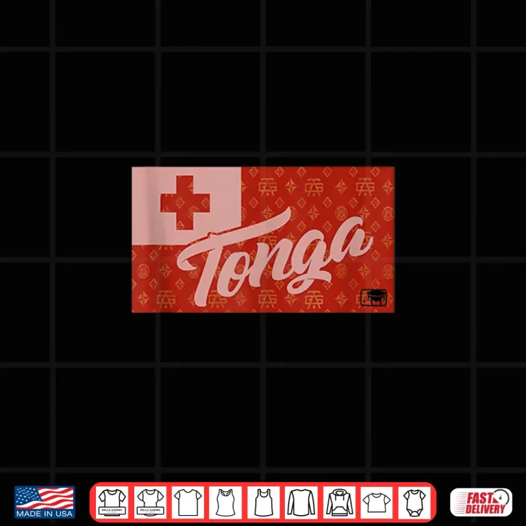 Design Pk Tonga Flag Professional Minimalist Modern Graphic Shirt