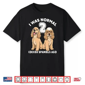 Two Cocker Spaniels Dogs Funny Professional Graphic Shirt