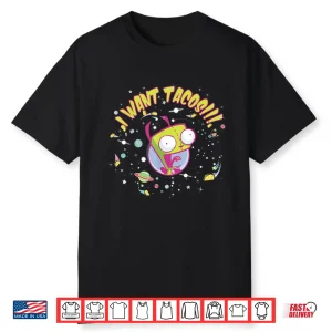 Nickelodeon Invader Zim Gir Wants Tacos Shirt
