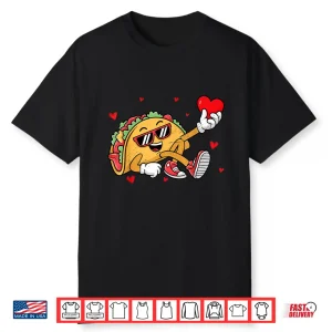 Valentines Day Taco Funny Boys Kids Toddler Tacos Shirt