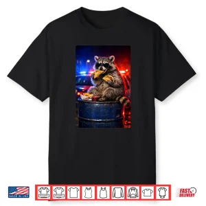 Funny Raccoon Eating Tacos Humor Graphic Meme Man Woman Shirt