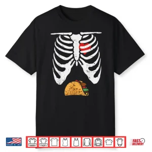 Halloween Shirt Skeleton Pregnancy Tacos Xray Soon To Be Dad Shirt