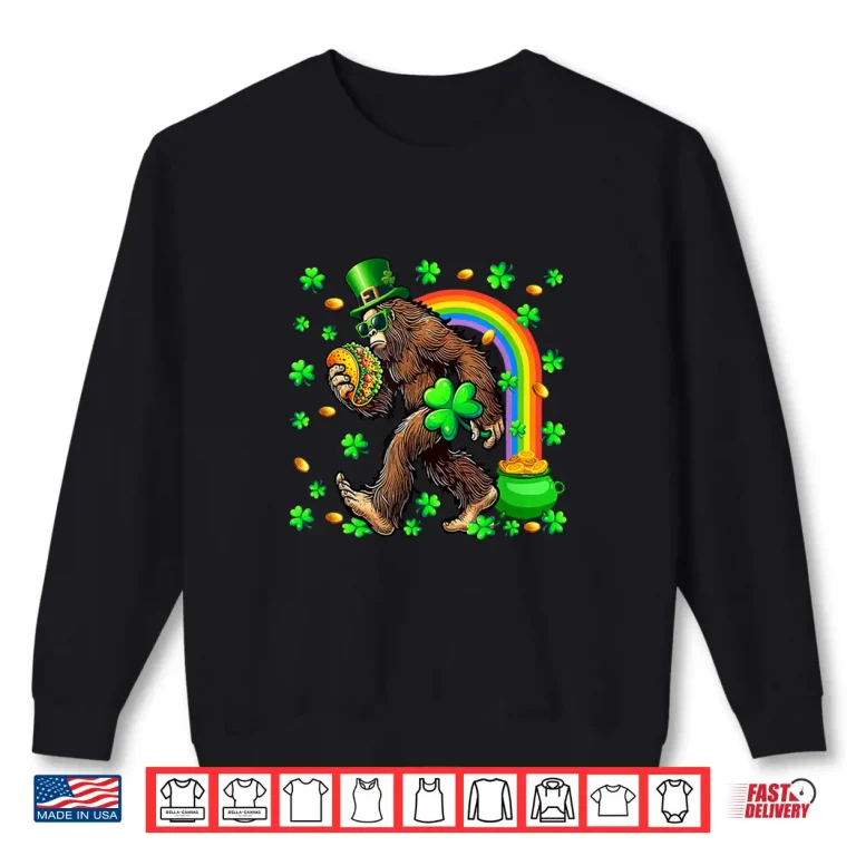 Love To Be Eating Taco St. Patrick'S Day Shamrocks Rainbow Shirt 2 Sweatshirt Love to Be Eating Taco St. Patricks Day Shamrocks Rainbow Shirt
