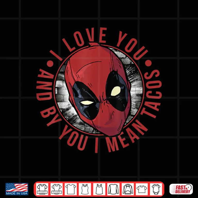 Design Marvel Deadpool I Love Tacos Shirt