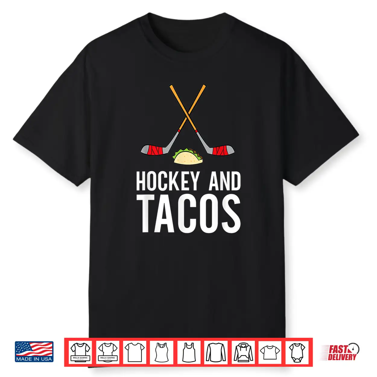 Funny Hockey Lover Hockey And Tacos Ice Hockey Shirt Funny Hockey Lover Hockey And Tacos Ice Hockey Shirt