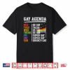 Gay Agenda Funny Lgbt Pride Rainbow Flag Tacos Shirt