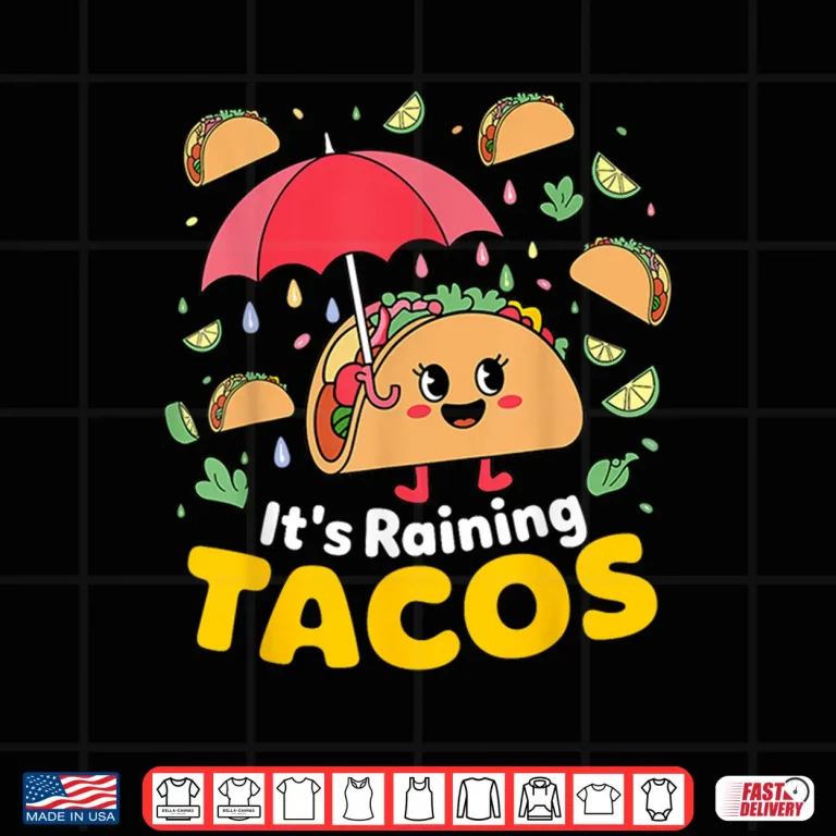 Design It is Raining Tacos Funny Taco Kids Girls Boys Shirt