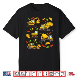Cinco De Mayo Boys Kids Toddler Construction Truck Tacos Shirt