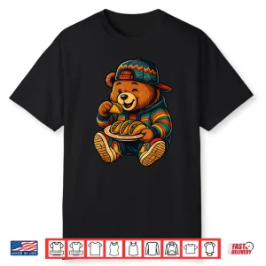 Hip Hop Teddy Bear Eating Tacos Mexican Baja Latin American Shirt