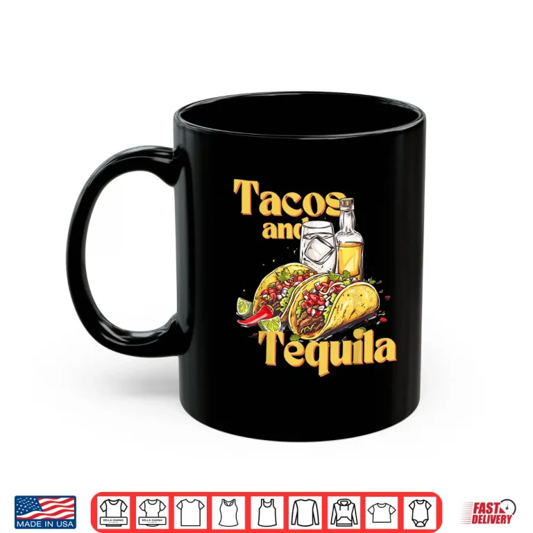 Mug Tacos Tequila Fiesta Savor the Flavor Shirt