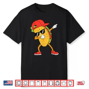 Dabbing Tacos Dab Cinco De Mayo Mexican Boys Toddlers Kids Shirt