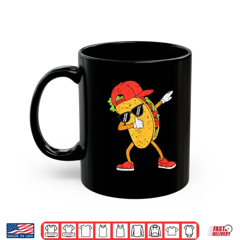 Mug Dabbing Tacos Dab Cinco De Mayo Mexican Boys Toddlers Kids Shirt