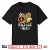 Peace Love Tacos Leopard Print Taco Tuesday Women Taco Lover Shirt