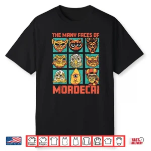 Dcc Many Faces Of Mordecai Grid Funny Gamer Series Book Shirt