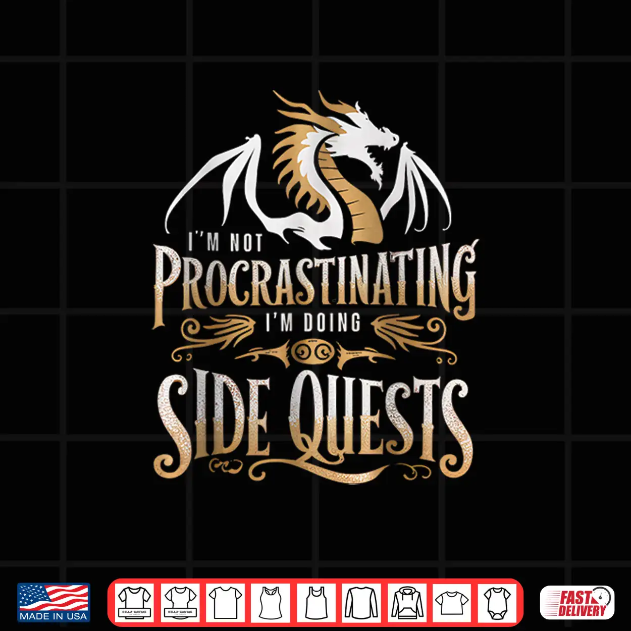 I’M Not Procrastinating I’M Doing Side Quests Dragon Shirt I’M Not Procrastinating I’M Doing Side Quests Dragon Shirt